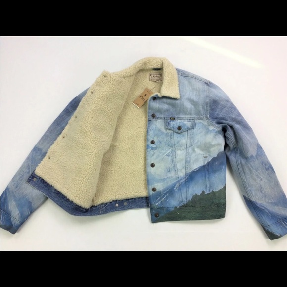 Rare Find Polo Ralph Lauren Mountainscape Denim Jacket. NWT. Size Medium. - Picture 3 of 10